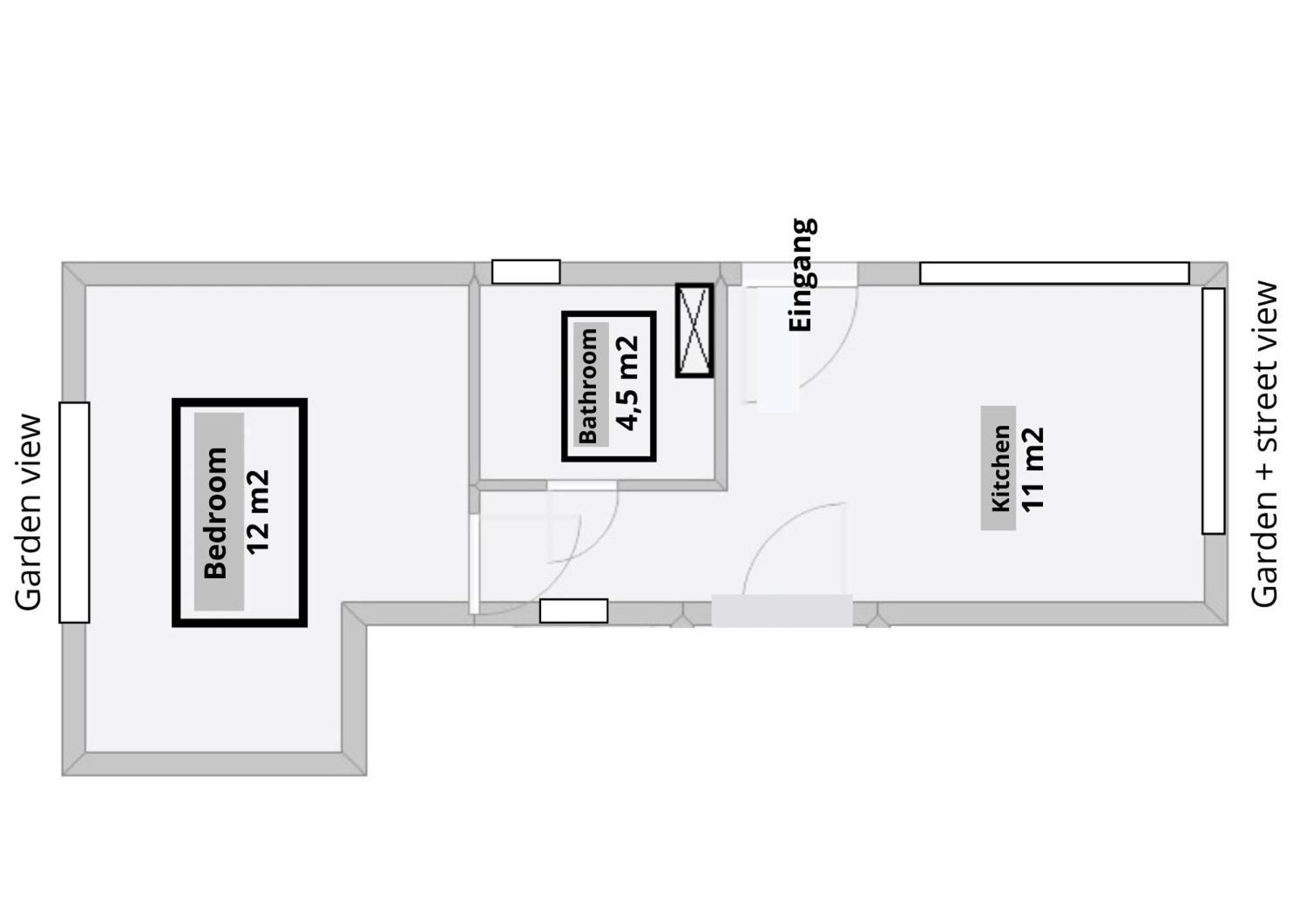 Mini-Apartment Ruhig Und Verkehrsguenstig In Berlijn Buitenkant foto